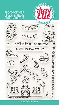 Avery Elle Clear Stamps - Gingerbread Kisses