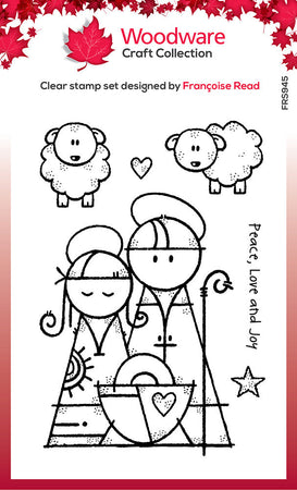 Woodware Clear Magic Stamp - Mary & Joseph