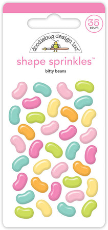 Doodlebug Design Bunny Hop - Bitty Beans Shape Sprinkles