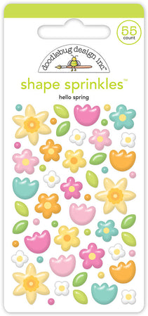Doodlebug Design Bunny Hop - Hello Spring Shape Sprinkles