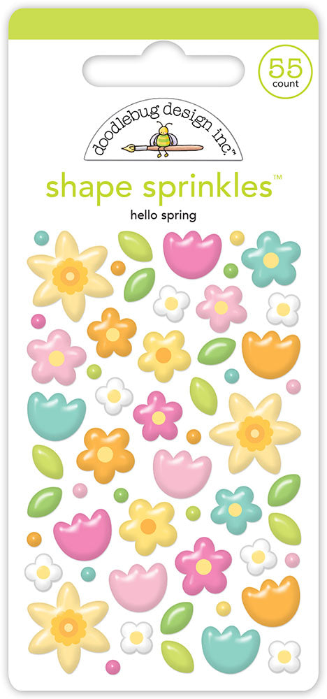 Doodlebug Design Bunny Hop - Hello Spring Shape Sprinkles