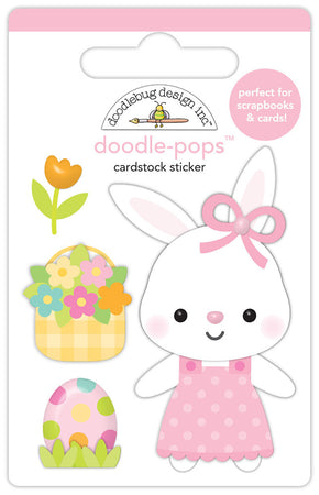 Doodlebug Design Bunny Hop - Honey Bunny Doodle-Pops 3D Sticker