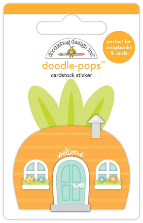 Doodlebug Design Bunny Hop - Carrot Top Doodle-Pops 3D Sticker