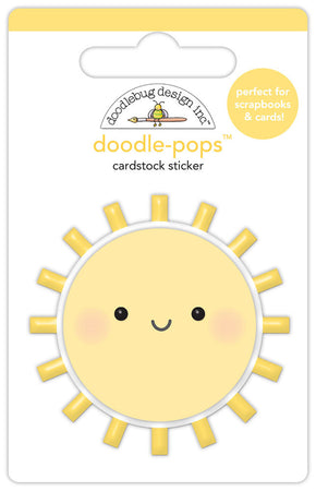 Doodlebug Design Bunny Hop - Hello Sunshine Doodle-Pops 3D Sticker