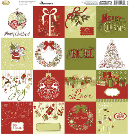 Reminisce Retro Christmas - Cardstock Stickers