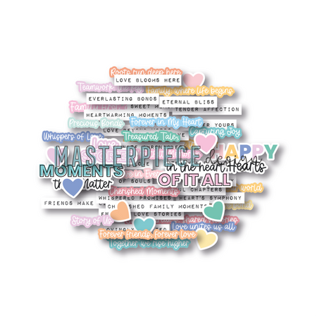 Masterpiece Design Tales From The Heart - Text Die-Cuts
