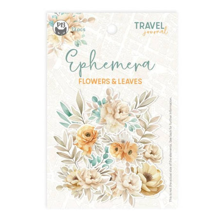 P13 Travel Journal - Ephemera Flowers & Leaves