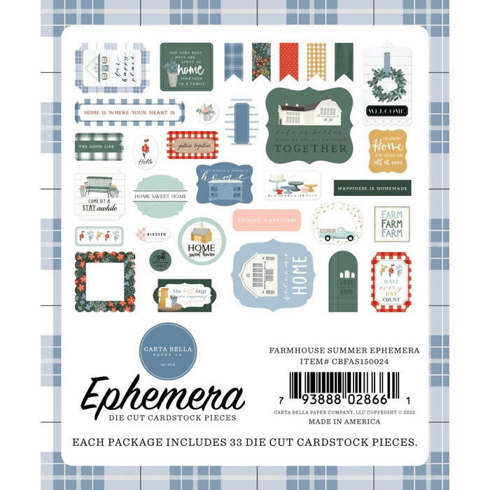 Carta Bella Farmhouse Summer - Ephemera Icons