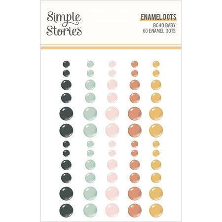 Simple Stories Boho Baby - Enamel Dots