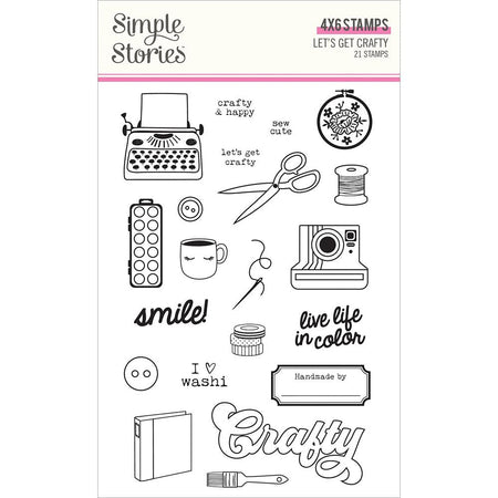Simple Stories Let's Get Crafty - Clear Stamps