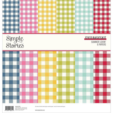 Simple Stories Summer Lovin' - 12x12 Basics Collection Kit