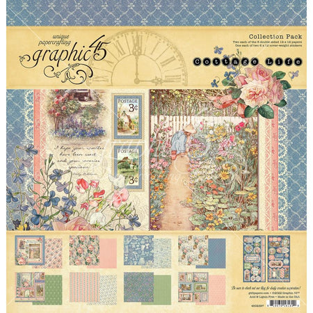 Graphic 45 Cottage Life - 12x12 Collection Pack