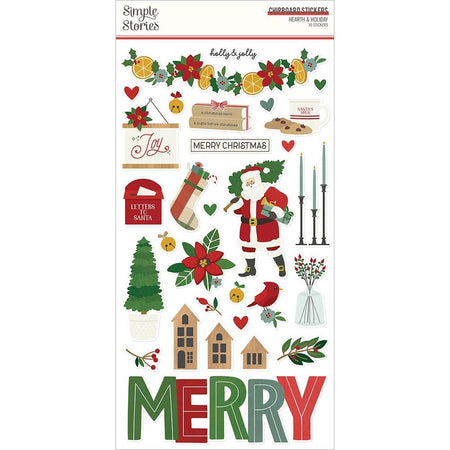Simple Stories Hearth & Holiday - Chipboard Stickers