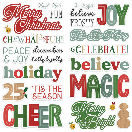 Simple Stories Hearth & Holiday - Foam Stickers
