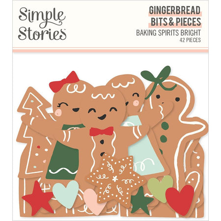 Simple Stories Baking Spirits Bright - Gingerbread Bits & Pieces