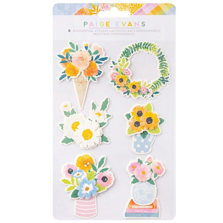 American Crafts Paige Evans Garden Shoppe - Dimensional Stickers
