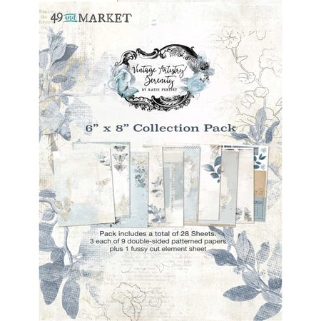 49 & Market Vintage Artistry Serenity - 6x8 Collection Pack