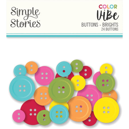 Simple Stories Color Vibe - Brights Buttons