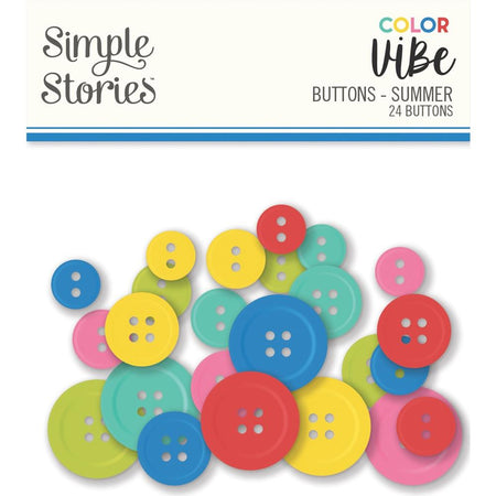 Simple Stories Color Vibe - Summer Buttons