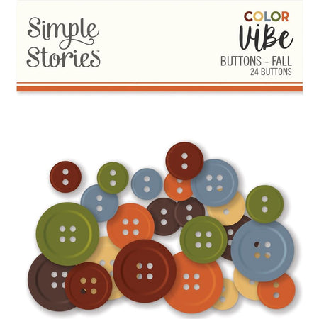 Simple Stories Color Vibe - Fall Buttons