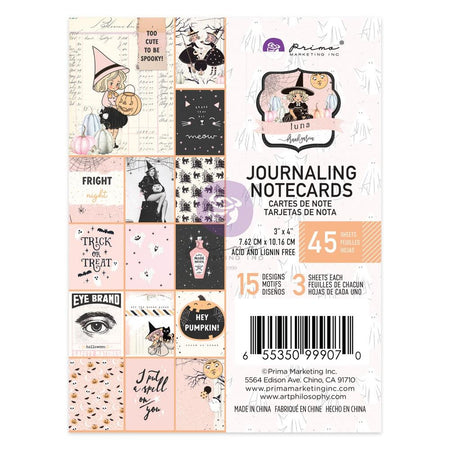 Prima Luna - 3x4 Journaling Notecards