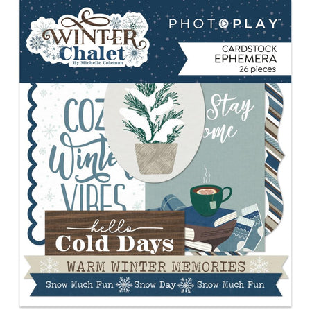 Photoplay Winter Chalet - Ephemera Die-Cuts