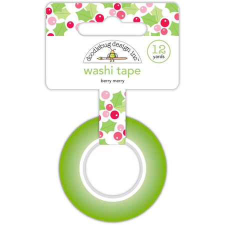 Doodlebug Design Candy Cane Lane - Berry Merry Washi Tape
