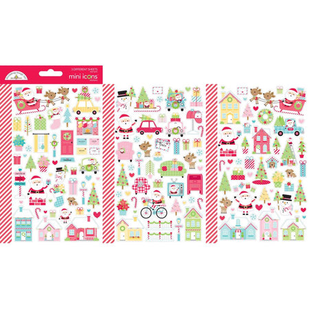 Doodlebug Design Candy Cane Lane - Mini Icon Stickers