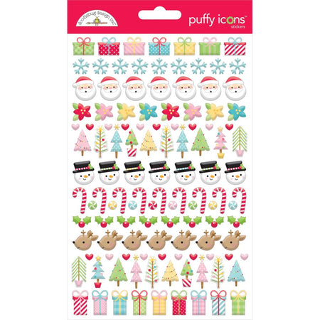 Doodlebug Design Candy Cane Lane - Puffy Stickers