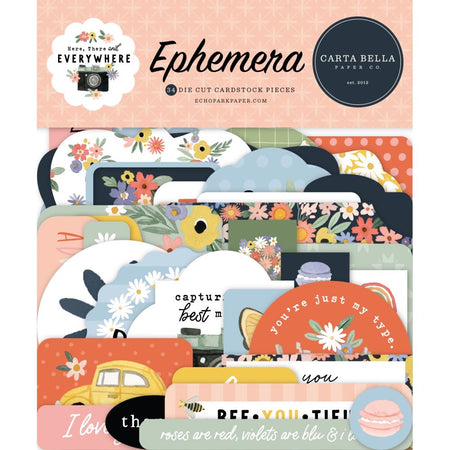 Carta Bella Here, There & Everywhere - Ephemera Icons