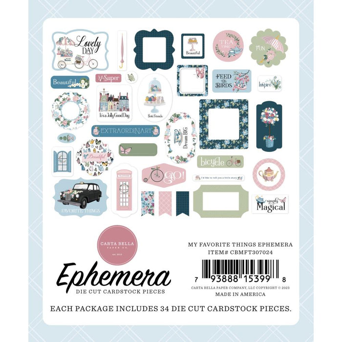 Carta Bella My Favorite Things - Ephemera Icons