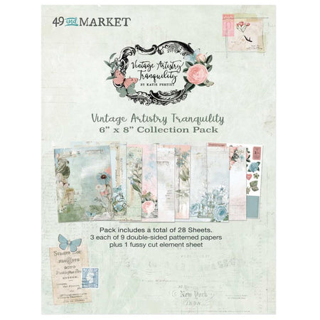 49 & Market Vintage Artistry Tranquility - 6x8 Collection Pack