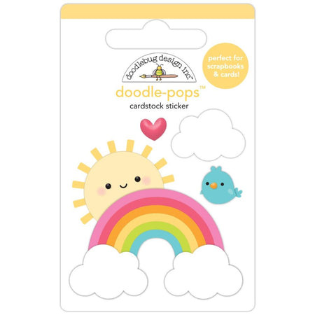 Doodlebug Design Over The Rainbow - Hello Sunshine Doodle-Pops 3D Sticker
