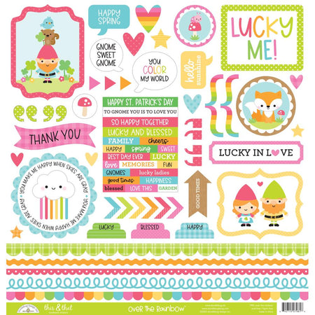 Doodlebug Design Over The Rainbow - This & That Stickers