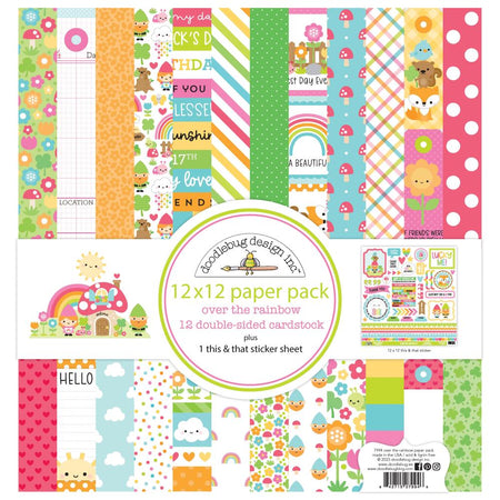 Doodlebug Design Over The Rainbow - 12x12 Paper Pack