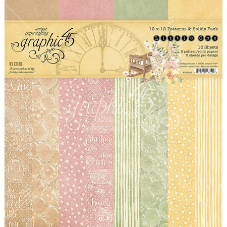 Graphic 45 Little One - 12x12 Patterns & Solids