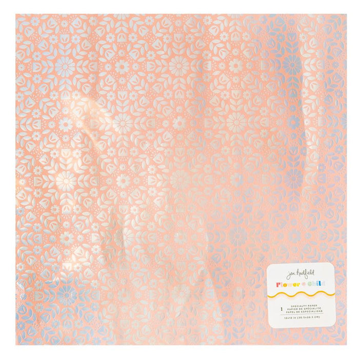 American Crafts Jen Hadfield Flower Child - Foiled Pearlescent Paper