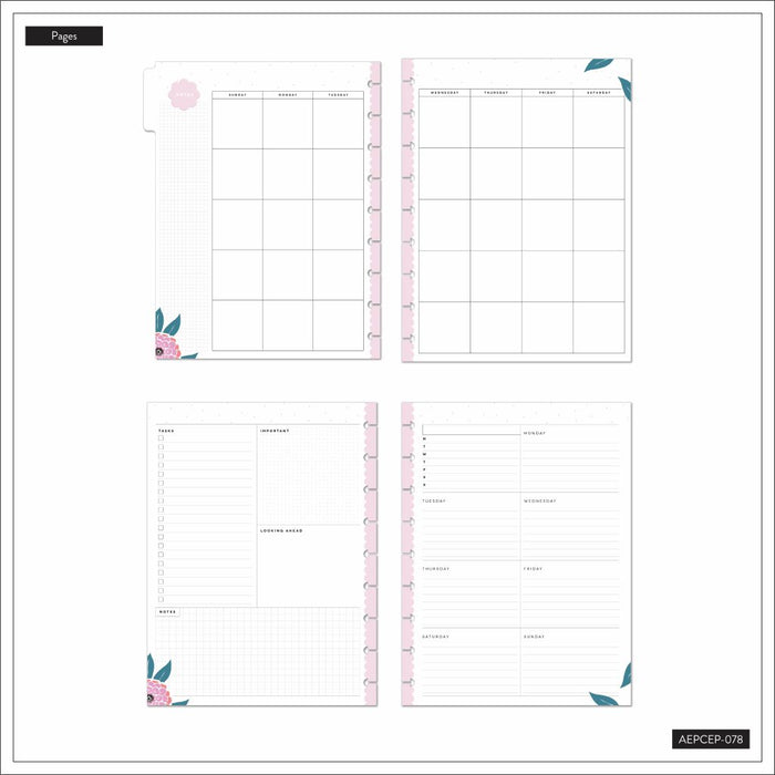Me & My Big Ideas Happy Planner - Fresh Bouquet Classic Extension Pack