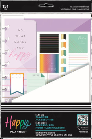 Me & My Big Ideas Happy Planner - Rainbow Brights Classic Accessory Pack