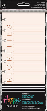 Me & My Big Ideas Happy Planner - Softly Modern Skinny Classic Fill Paper