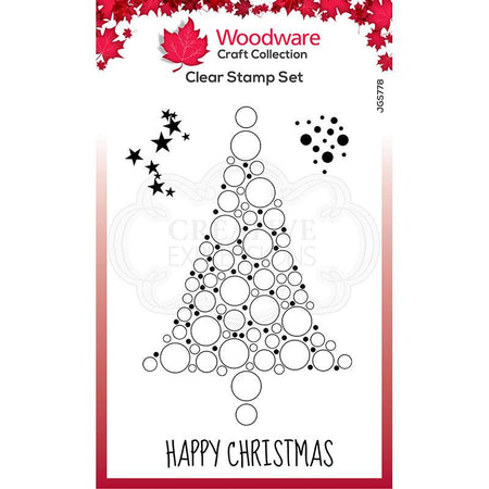 Woodware Clear Magic Singles Stamp - Bubble Spruce
