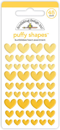 Doodlebug Design Puffy Shapes - Bumblebee Heart