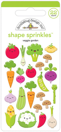 Doodlebug Design Farmers Market - Veggie Garden Shape Sprinkles