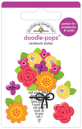 Doodlebug Design Farmers Market - Fall Bunch Doodle-Pops 3D Sticker