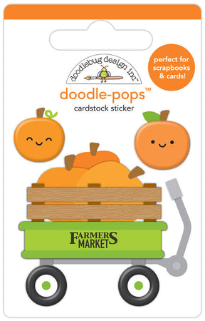 Doodlebug Design Farmers Market - Pumpkin Patch Doodle-Pops 3D Sticker