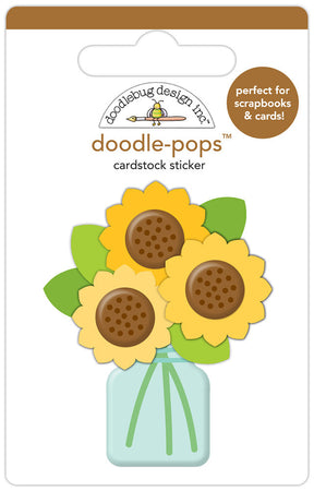 Doodlebug Design Farmers Market - Bit of Sunshine Doodle-Pops 3D Sticker