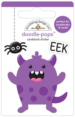 Doodlebug Design Monster Madness - Eek Doodle-Pops 3D Sticker