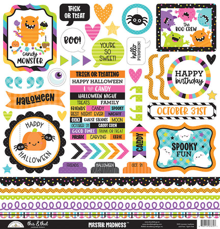 Doodlebug Design Monster Madness - This & That Stickers