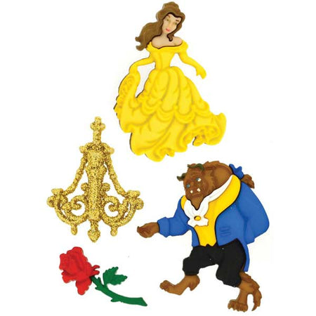 Dress It Up Buttons - Disney Beauty and the Beast