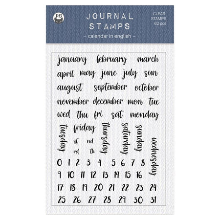 P13 Clear Journal Stamps - Calendar